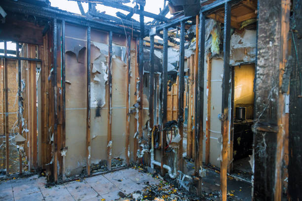 Professional Fire Damage Repair technician working in Warrington, FL
